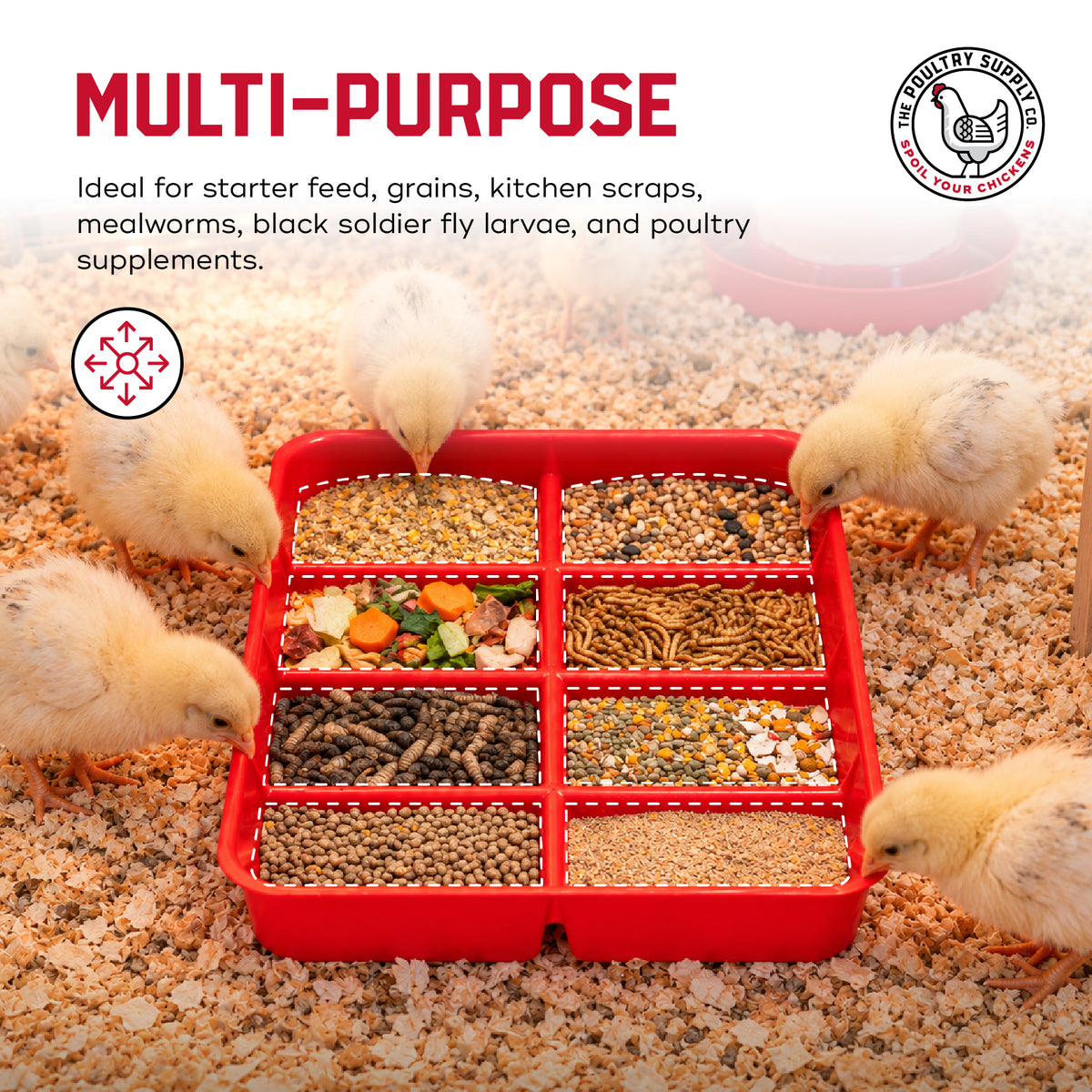 Ribbed Feed Tray