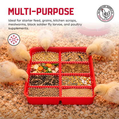 Ribbed Feed Tray