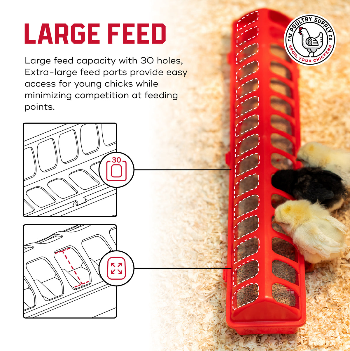 Chick XL Trough Feeder (30-Port)