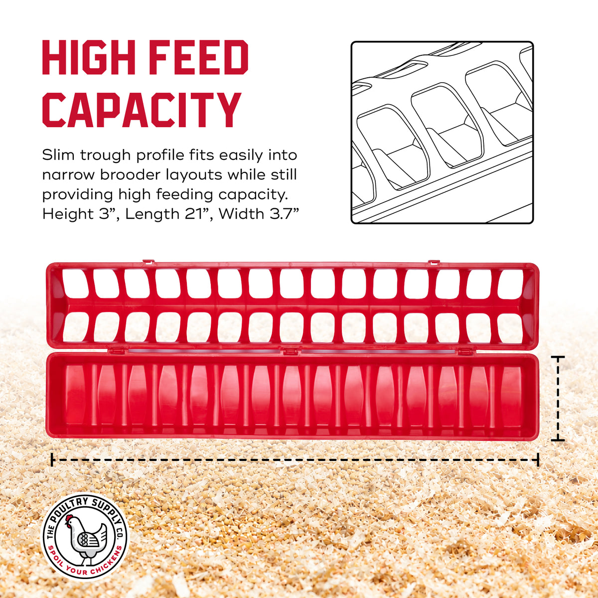 Chick XL Trough Feeder (30-Port)