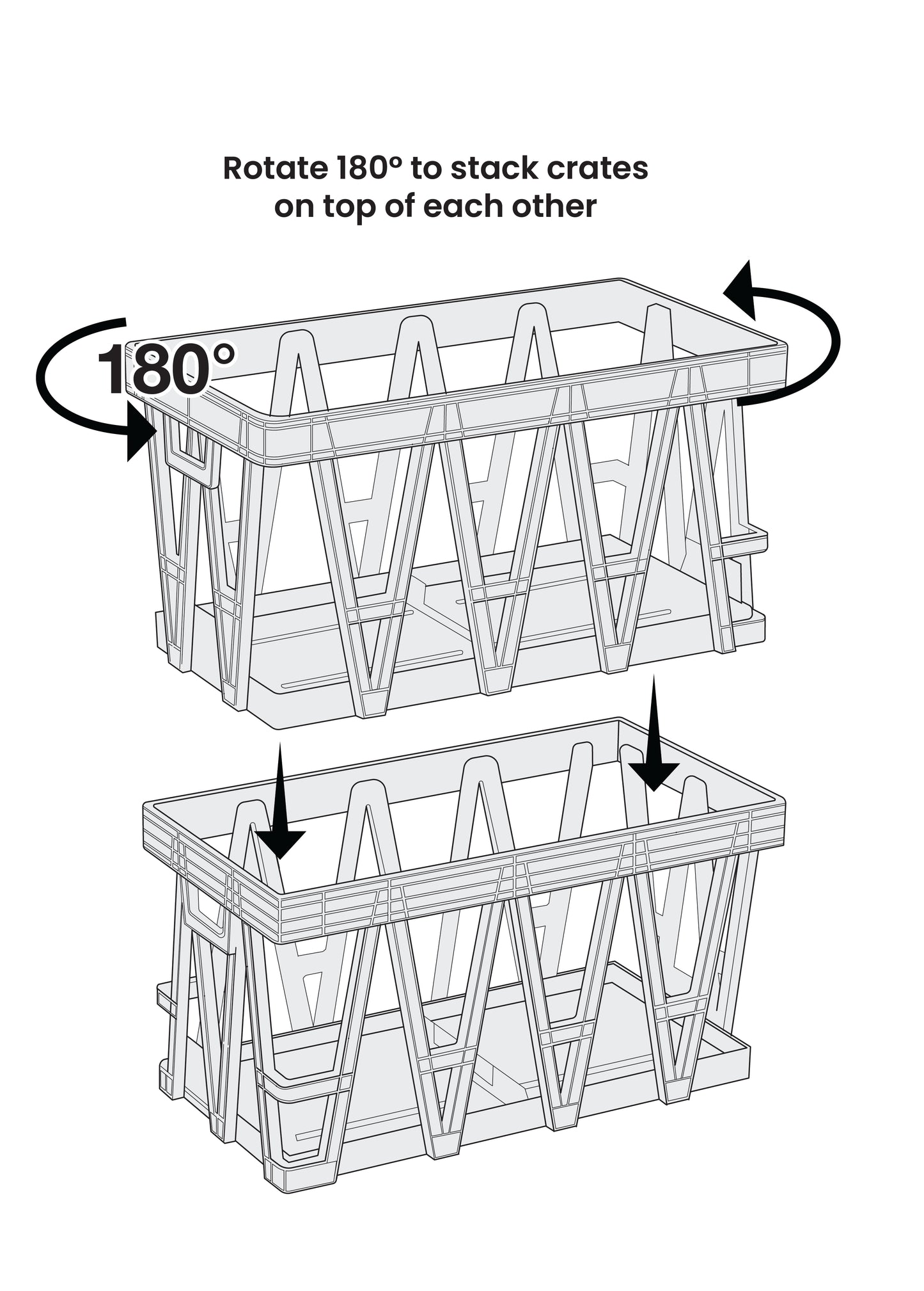Stack & Stow Transport Crate (10 live birds)