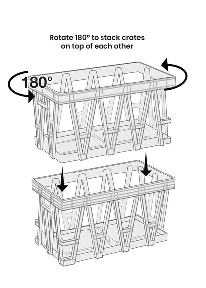 Stack & Stow Transport Crate (10 live birds)