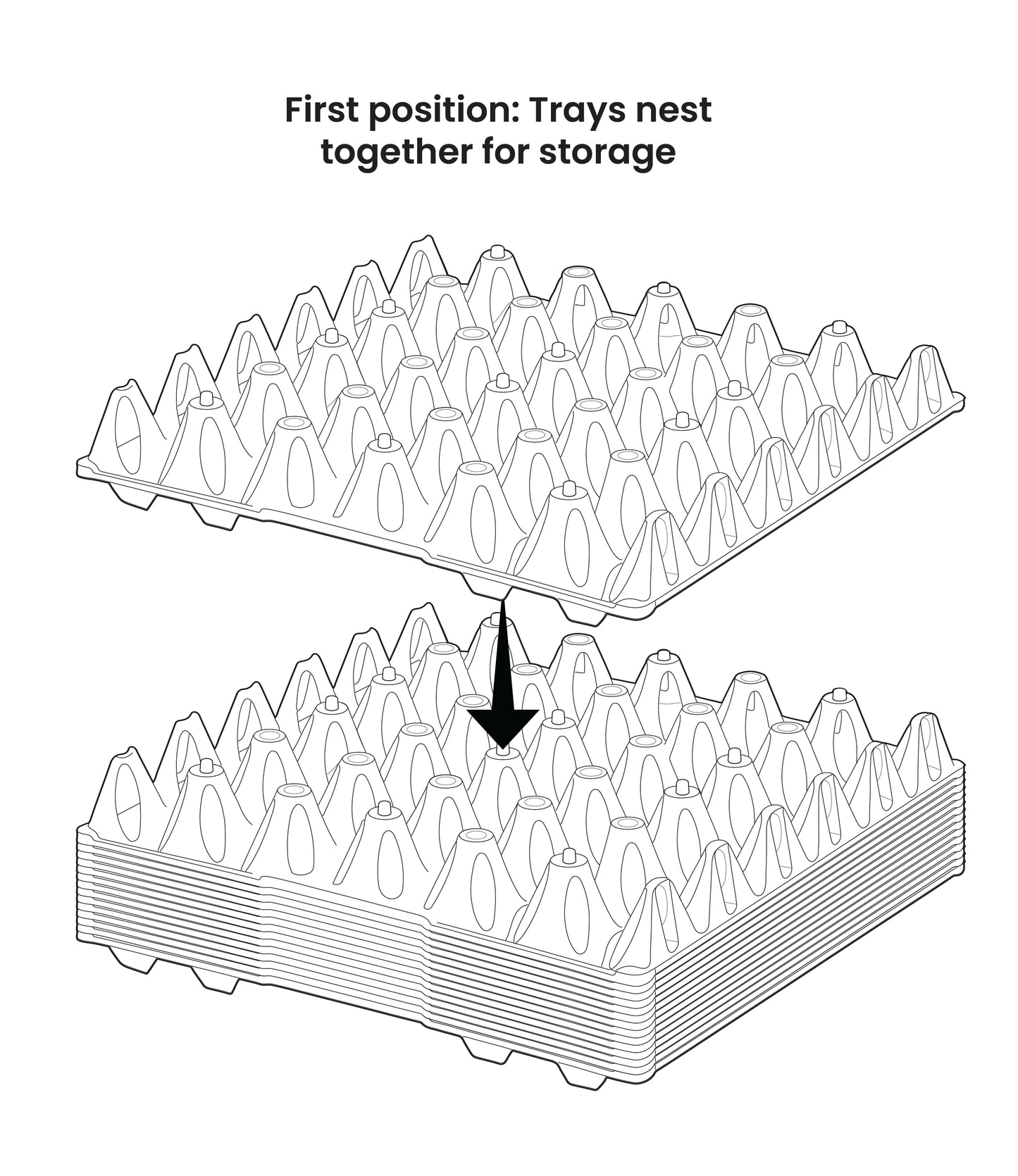 Vented Egg Tray (30 eggs)